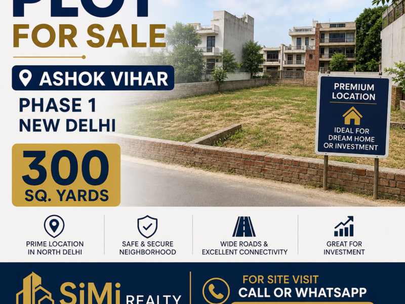 Plot For Sale In Ashok Vihar Phase 1 New Delhi