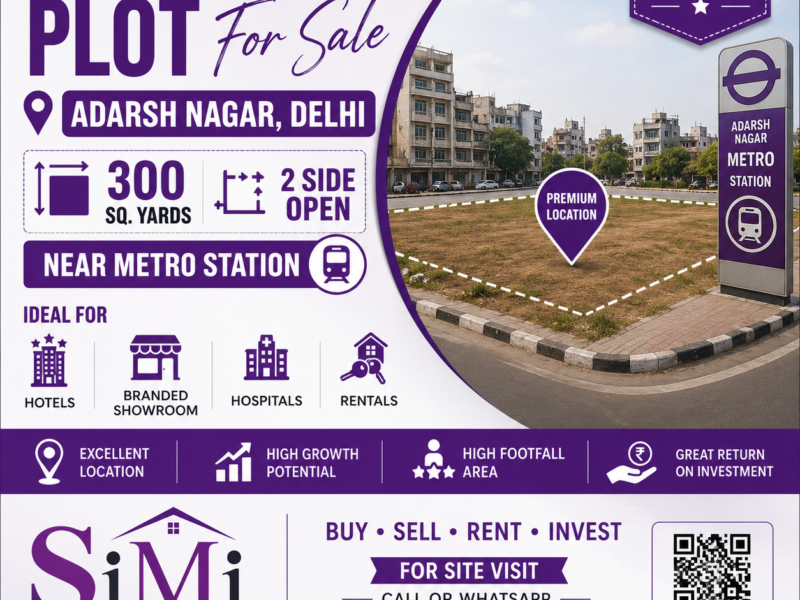Commercial Plot For Sale In Adarsh Nagar Delhi