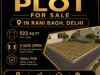 Plot for sale in Rani Bagh Delhi